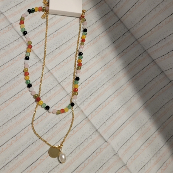 Girly, Layering Necklace, Bead Necklace - Picture 2 of 2